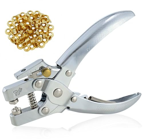 Pinza Per Occhielli Con Occhielli Metallici Perforatore 5mm Per Pelle/Carta/Cintura