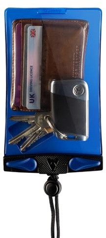 Aquapac Keymaster – Waterproof Stash Case for Keys, Cards & Cash | Floating Waterproof Stash Pouch For Valuables, Carry Cord, 5 Year Warranty, Beach, Watersports, Hiking, Pool, Made in the UK