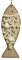 Maritime Deko 19,5cm Fisch Holz Aufhänger Dekofigur Holzfisch Hängedeko Maritim makramee Optik beige