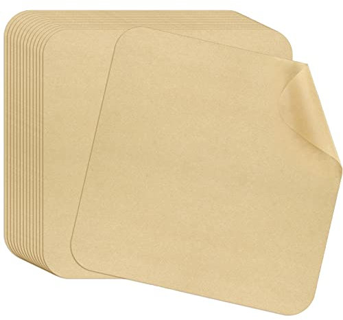 WMKGG 12 inch Air Fryer Parchment Paper Squares, 100 Sheets Unbleached Pre-Cut Baking Disposable Paper Liner for Ninja Foodi Flip SP101/SP201/SP301/SP351, Cuisinart Toaster Oven, Microwave