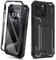 ORETECH for iPhone 15 Pro Max Case,[Built-in Tempered Glass Screen Protector] [Built-in Kickstand] [Heavy Duty Protection] Full Body Shockproof Anti-Silp Cover for iPhone 15 Pro Max Phone Case - Black