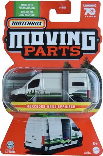 Matchbox Mercedes Benz Sprinter, Maßstab 1:64, blau, Kind, Van, LKW, Kinder, Uni