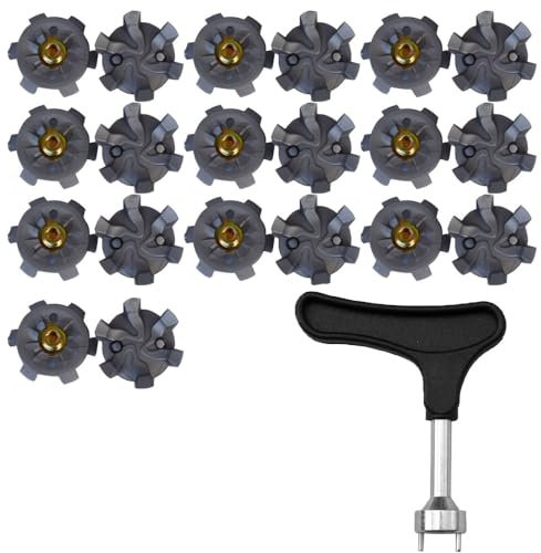 Armastuse 20 Piezas Tacos Zapatos de Golf+1 Llave de Punta para Zapatos de Golf