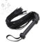 1 fouet en cuir tressé noir, fouet en cuir, fouet pour cheval, accessoire de jeu d'équitation
