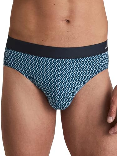 CALIDA Cotton Code Design Slip Herren, weicher Elastikbund, Single Jersey, ohne Eingriff