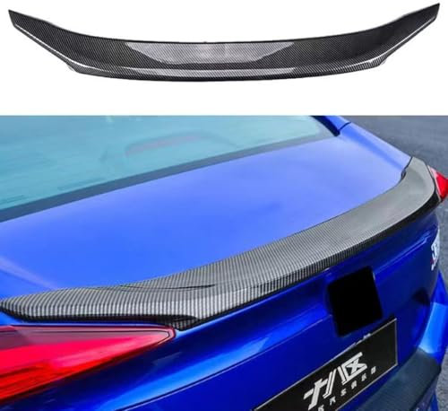 Auto Heckspoiler, Auto Heckflügel Kofferraum Dachverkleidung Lip ABS Spoiler, für 10. Generation Civic 2016-2020,1-Carbon Fibre
