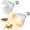 2 Stück Wärmelampe Terrarium 75W, UVA Heizlampe TerrariumLampe für E27 Fassungen, Terrarium Lampe mit Tageslichtspektrum, Schildkröten Wärmelampe für Eidechse, Vogel, Huhn, Kuh, Schaf, Schildkröte