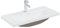 ShGaxin Einbauwaschbecken mit Wasserhahn, Aufsatzwaschbecken, Bathroom Sink, Waschtisch, Ablaufgarnitur, Aufsatzbecken, 81x39x18 cm Keramik Weiß