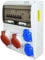 RoadEu Quadro elettrico da parete CEE 16A & 32A – 2x prese Schuko 230V – Interruttore differenziale & magnetotermici – IP44 – Scatola elettrica precablata per cantiere, officina e ambienti esterni