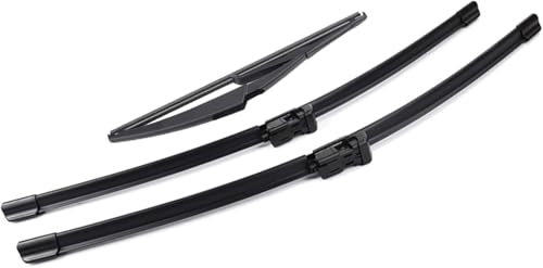 AXFSHJD Escobillas limpiaparabrisas Delanteras y traseras para Peugeot 308/308 SW T7 2007-2013 Escobillas limpiaparabrisas para Coche Limpiaparabrisas Ventana de Coche
