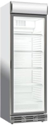 Iceshop Frigo Vitrine à Boissons 390L Blanc Avec Canopy