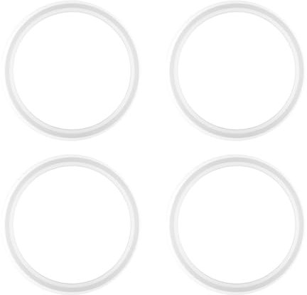 4Pcs Replacement Seal Rings,White Silicone Gaskets Sealing O-Rings,Thermal Bottle Lid Sealing Rings Blender Gasket Seals Rubber Lid Seals for Thermal Cup Vacuum Bottle Bullet Flask Mug Cover