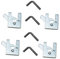 FUTUREORYY 4sets Pet Automatic Latches for Dog Cages Easy Installation Ergonomic Design Versatile Use Furniture and Doors Sturdy and Pet Locking