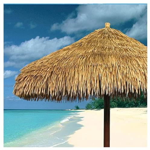 Toit De Paille En Herbe Chaume De Palmier Synthétique Pour Toiture De Paillote, Bar Tiki Ou Parasol De Jardin, Idéal Pour Ambiance Plage, Facile À Poser Artisanat De Bricolage D'art Commercial(0.5m x