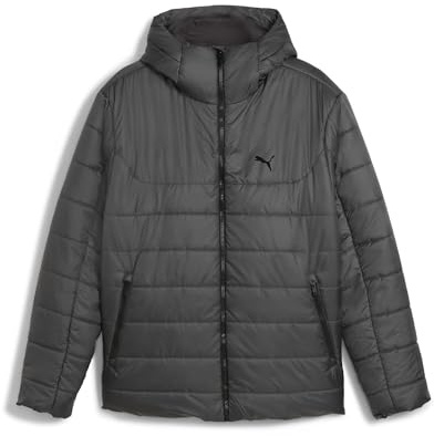 PUMA Herren Essentials Wattierte Kapuzenjacke L, Dusky Gray