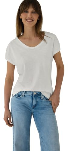 Damen Dropped Shoulder Shirt mit V-Neck