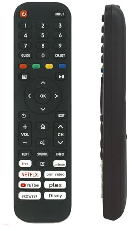 AULCMEET EN2ZF30T Telecomando di Ricambio applicabile per RCA AntteQ TV AV24H3 AV32D1 AV32H3 VRS32HQ1/ VIDAA/MEDION Life P8242501 (MD 824101) EKO/JVC RM-C3521 /Tutu TUV32HQ1B Android HDTV