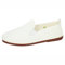 javer 55 Zapatillas de Camping Blancas de Lona para Mujer, Mujer Zapatillas Blanco 39