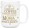 LookHUMAN Mug « Seigneur des Anneaux » - Cadeau idéal pour le Seigneur des Anneaux - Tasse à café « I Like My Coffee Darker Than The Mines Of Moria » - Tasse à café Deep Brews With Lord Of The Rings -