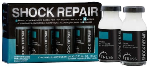 Truss Shock Repair Hair Reconstruction in 4 weeks | Highly concentrated weekly reconstruction treatment for damaged strands. Provides hydration and strength.