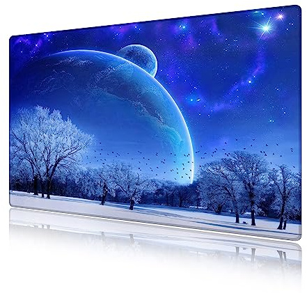 LL-COEUR XXL Gaming Mauspad Laptops Mouse Mat Blau Schreibtischunterlage Desk Pad (800 x 500 x 3 mm)
