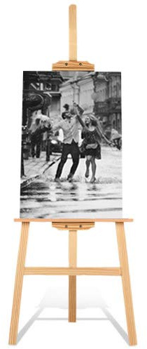 Studio Easel Stand 150Cm Artist Art Craft Wooden Board Display Art Tripod Folding Pine Wood for Advertising,Trade Show, Drawing Board, Sketching, Painting, Indoor-Outdoor Events