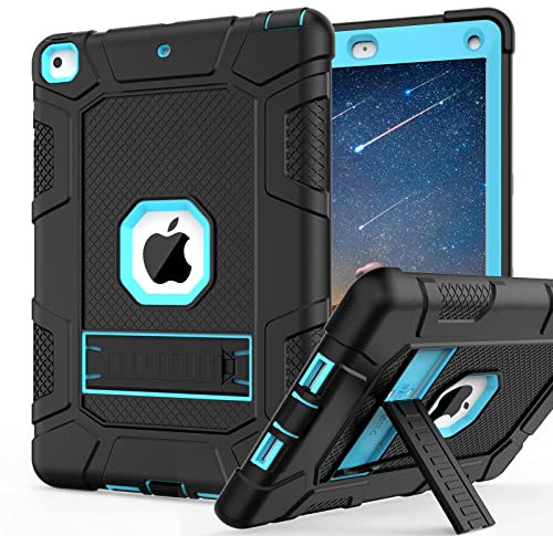 Custodia per iPad Mini 5, iPad Mini 4, custodia ibrida a tre strati armatura antiurto robusta protezione contro le cadute custodia costruita con cavalletto per iPad Mini 4/5 da 7,9 pollici
