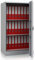 SafeHero Feuerschutz-Stahlbüroschrank Secureo Condor Basic 1 | für 24 DIN A4-Ordner | Schlüsselschloss | Feuerschutzisolierung nach DIN 4102 | H1200xB670xT500
