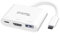 Plugable USB C to HDMI Multiport Adapter, Driverless 3-in-1 USB C Hub with 4K HDMI Output, USB 3.0 and USB-C Charging Port, Compatible with MacBook, Chromebook, Dell XPS, Thunderbolt 3 and More