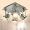 Depuley Deckenstrahler Led Mordern Deckenleuchte mit 4 Schwenkbar GU10 Fassung, Warmweiß Deckenlampe Strahler mit Quadratischer Platte, Deckenspot für Wohnzimmer, Küche, Glühbirne enthalten