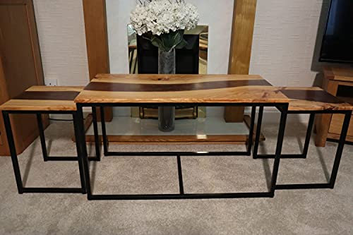 Legno d'ulivo e Resina Nido di Tre Tavole Fiume.