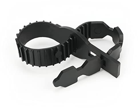 KINGLAKE 8Pcs 40cm Black Tree Ties Straps Supports Heavy Duty Shrub Ties Adjustable Interlock Garden Tree Ties for Shrub Rose Tree Plant Support