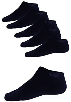 BOSS Men's 5P AS Uni Color CC Ankle Socks, Dark Blue, 40-46