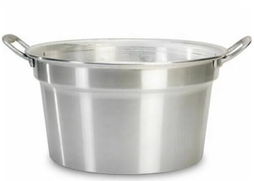 La zappa Olla caldera de aluminio con asas y tapa cierre hermético (10 litros, olla)