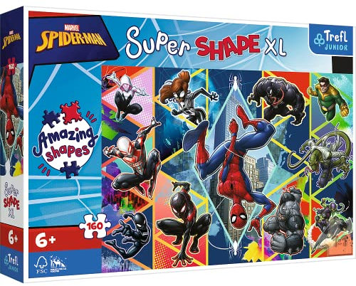 Junior Super Shape XL Puzzle 160 Teile - Marvel Spiderman