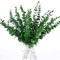 LELUSH 24 Stück Eukalyptus Künstlich, Dunkelgrün Künstliche Eukalyptus Pflanze Blätter Deko Silberdollar Für Hochzeitsfeiern, Party, Home, Tischdeko, Blumenarrangement, Grün