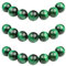 MJDCB Perlen zum Auffädeln 10mm 35 stück Grünes Tigerauge Halbedelsteine Perlen mit Loch Natürliche Lose Runde Steinperlen für Herstellung Schmuck Armbänder Halsketten