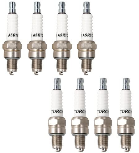 TORCH Zündkerze, 8 stk, für CR5HSB, 98056-55777, 808/Z9Y, GX31 GX100 GXH50, EU2000I, EU2200 Serie GENERATOR, Iridium, 10mm x 1mm, 16mm, 5, Hochwertiger Zündkerzenersatz, Langlebig, Korrosionsbeständig