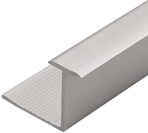 Transition Strip Carpet & Floor Edging Trim, Aluminum Transitions Strip for Vinyl Floors Laminate Flooring, Customizable Gap Thresholds, Easy to Install (Color : Silver, Size : 1cmx1.6cm)