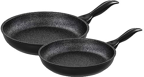 Barazzoni Granitica Extra Induction Set 2 Padelle, Diametro 24/28 Cm, Made in Italy