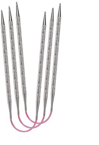 Addi - Addi Crasytrio Unicorn Spiral Förmig (30cm, 4.00mm) Doppelspitz Lang Stricken Nadeln - 3 Nadeln