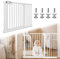 XINZI 105-115cm Türschutzgitter Metall Treppenschutzgitter Ohne Bohren Höhe 78cm Türgitter Treppengitter Weiß Baby Schutzgitter Kinderschutzgitter Beidseitig Schwenkbar und Schließt Automatisch