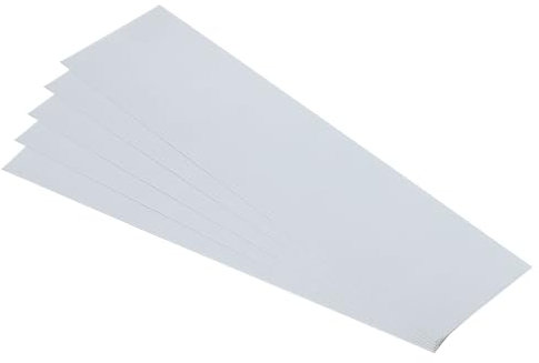 PATIKIL 5 Láminas de Acero Galvanizado, Placas de Acero Galvanizado de 18x5 cm y 0,5 mm de Grosor para Reparación de Tejados, Fijación, Manualidades y Proyectos de Bricolaje