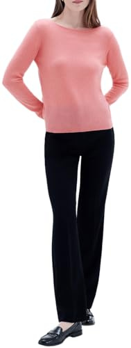 Caroll Pull Femme 100% Cachemire Encolure Bateau Camelia L