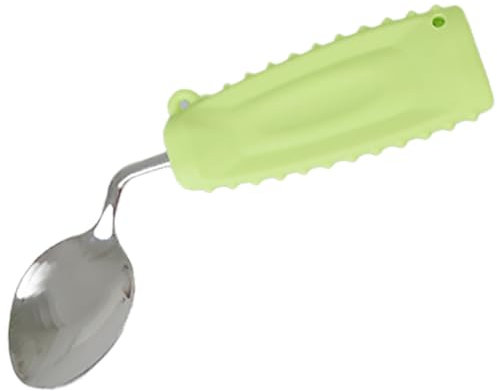 Cuchara De Parkinson para Temblores De Manos, Cuchara para Comer De Fácil Agarre, Mango Grande Antideslizante, Diseño Doblado, para Temblores De Manos, Artritis, Parkinson O Uso De Ancianos