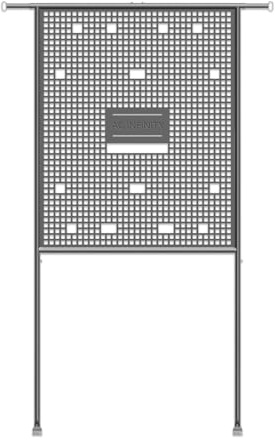 AC Infinity Gerätehalter für Growzelte – Wandtafel aus Stahl mit | Kabelmanagement Zur Montage von Ventilatoren, Controllern, LED-Treibern und Vorschaltgeräten 150 × 150 cm Zelten oder kleiner
