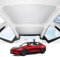 BASENOR 2024 2025 Upgraded Tesla Model 3 Glass Roof Sunshade with Storage Bag Sunroof Blocking Heat Cover Top Window Sun Protection for Model 3 Interior Accessories 2024 2025 Grey (No Sag)