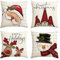Artoid Mode GNOME Rentier Weihnachtsmann Schneemann Weihnachten Kissenbezüge 4er Set, 40x40 cm Christmas Zierkissenbezug Cushion Cover Couch Deko