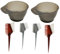 FRCOLOR Friseur-tools Kit 6pcs Set Schalen Kämme Färben Leicht Gemacht Zufällige Stil