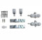 KIT PER BINARI SCORREVOLI | SISTEMI SCORREVOLI PER PORTE | SET CARRELLI SCORREVOLI PER PORTE CON PORTATA 80 Kg (SET SCRIGNO)